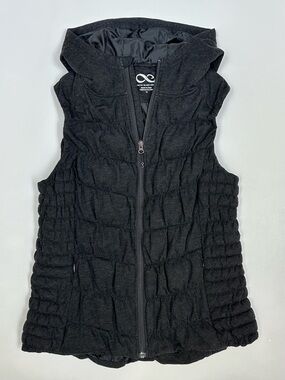 Be by Blanc Noir Hooded Puffer Vest • Black • Sz XL